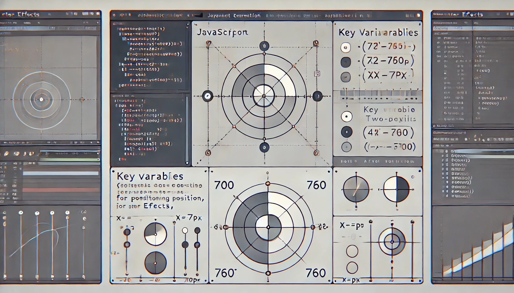 Adjusts the position of a text layer based on the number of digits